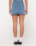 Flip Mommy Low Rise Mini Denim Skirt