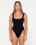 Sandalwood Textured Retro One Piece