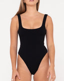 Sandalwood Textured Retro One Piece