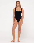 Sandalwood Textured Retro One Piece