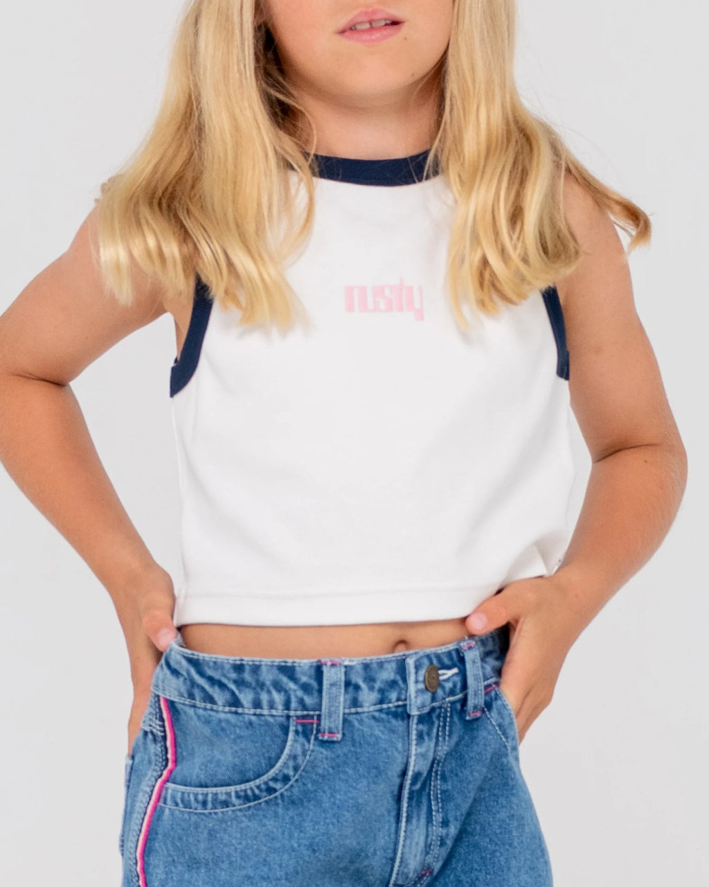 Rusty Ova Racer Tank Top Girls