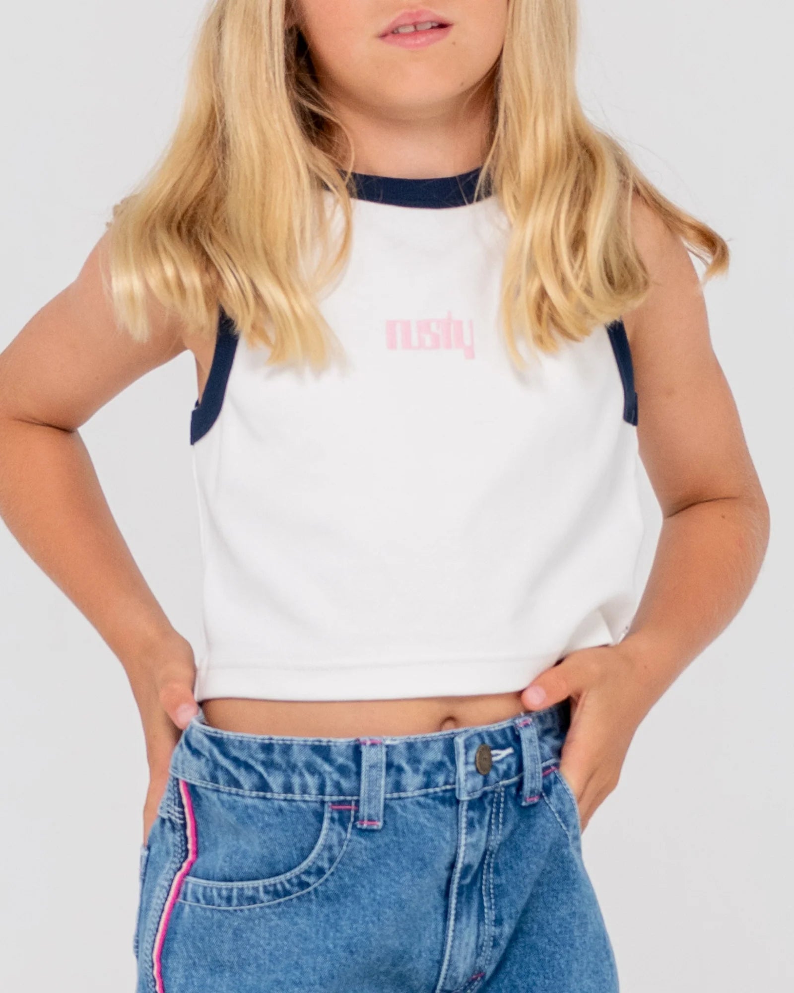 Rusty Ova Racer Tank Top Girls
