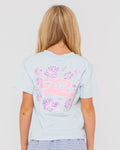 Hibiscus Oversized Graphic Tee Girls