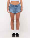 Pheonix Low Rise Mini Denim Short