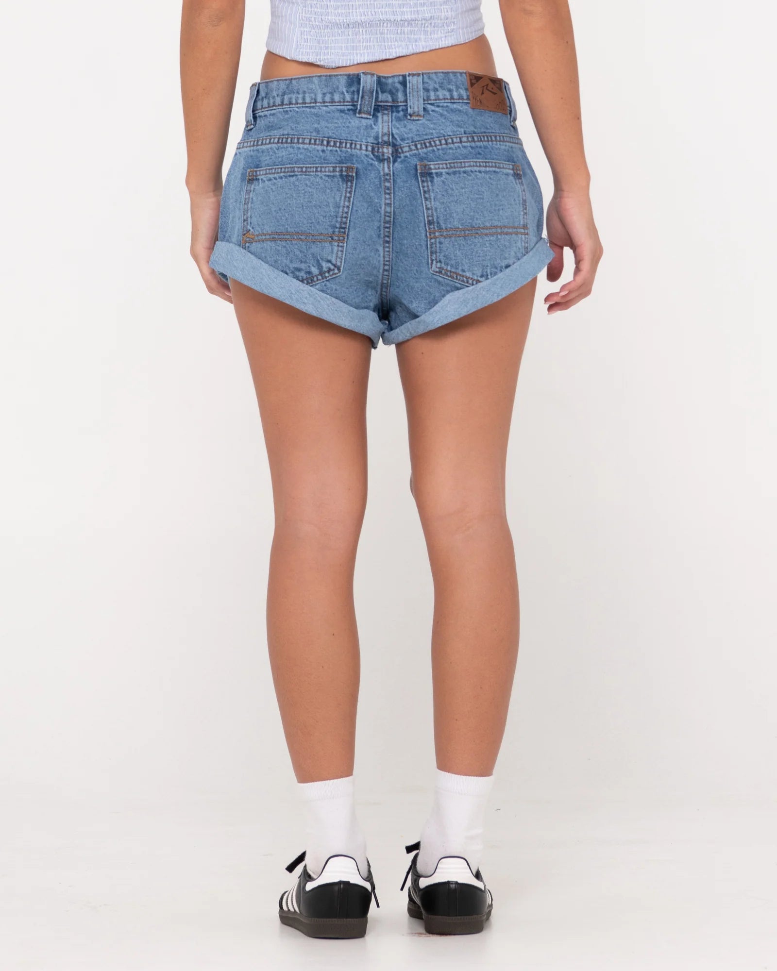 Rusty Pheonix Low Rise Mini Denim Short