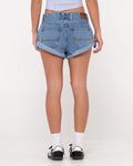 Pheonix Low Rise Mini Denim Short