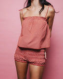 Rusty Summer Court Cami Top