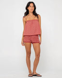 Rusty Summer Court Cami Top
