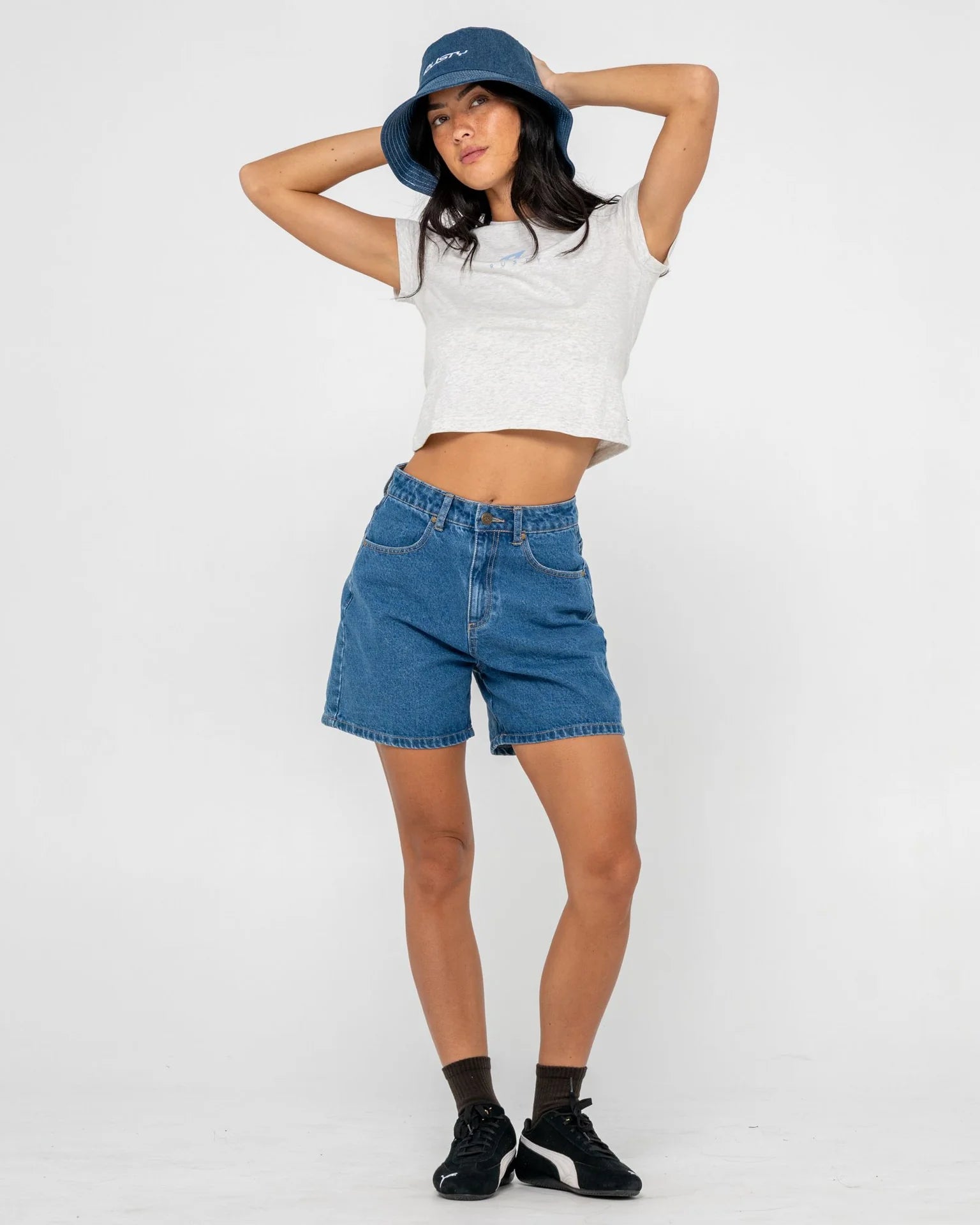 Rusty Miss Me Denim Bucket Hat