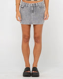 Rusty Mavericks Low Rise Mini Denim Skirt