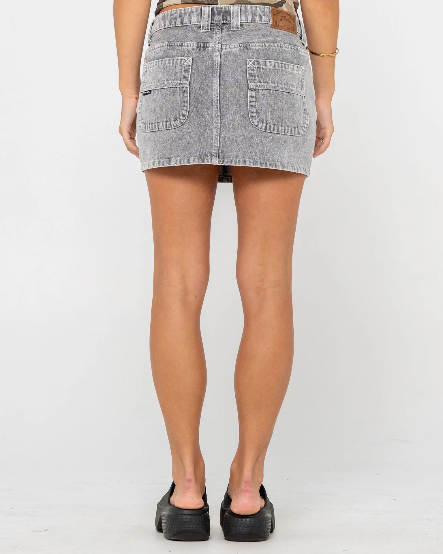Rusty Mavericks Low Rise Mini Denim Skirt
