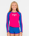 Rusty Contrast Rashie And Shorts Set Girls
