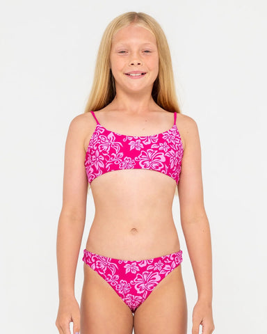 Rusty Carbo Floral Bikini Set Girls