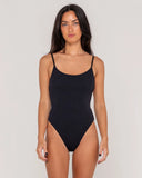 Rusty Sandalwood Low Back One Piece Swimsuit