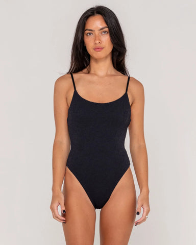 Rusty Sandalwood Low Back One Piece Swimsuit