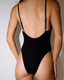 Rusty Sandalwood Low Back One Piece Swimsuit