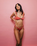 Rusty Shimmy Bralette Bikini Top