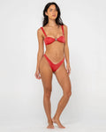 Rusty Shimmy Bralette Bikini Top