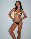 Rusty La Cabana Graphic Triangle Bikini Top