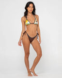 Rusty La Cabana Graphic Triangle Bikini Top