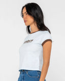 Rusty Snapper Contrast Ringer Mini Tee