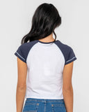 Rusty Archived Raglan Mini Tee