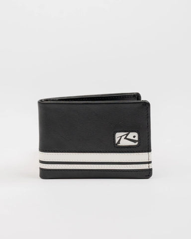 Rusty White Lines Leather Wallet