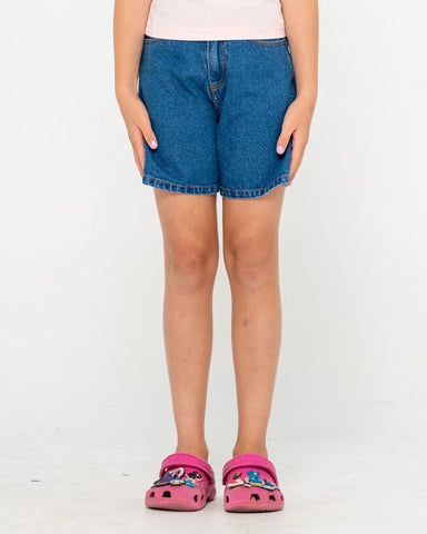 Rusty Cyprus High Waisted Denim Short Girls