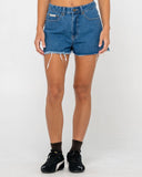 Rusty Penny Kick Flare Denim Short