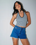 Rusty Penny Kick Flare Denim Short
