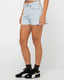 Rusty Penny Kick Flare Denim Short