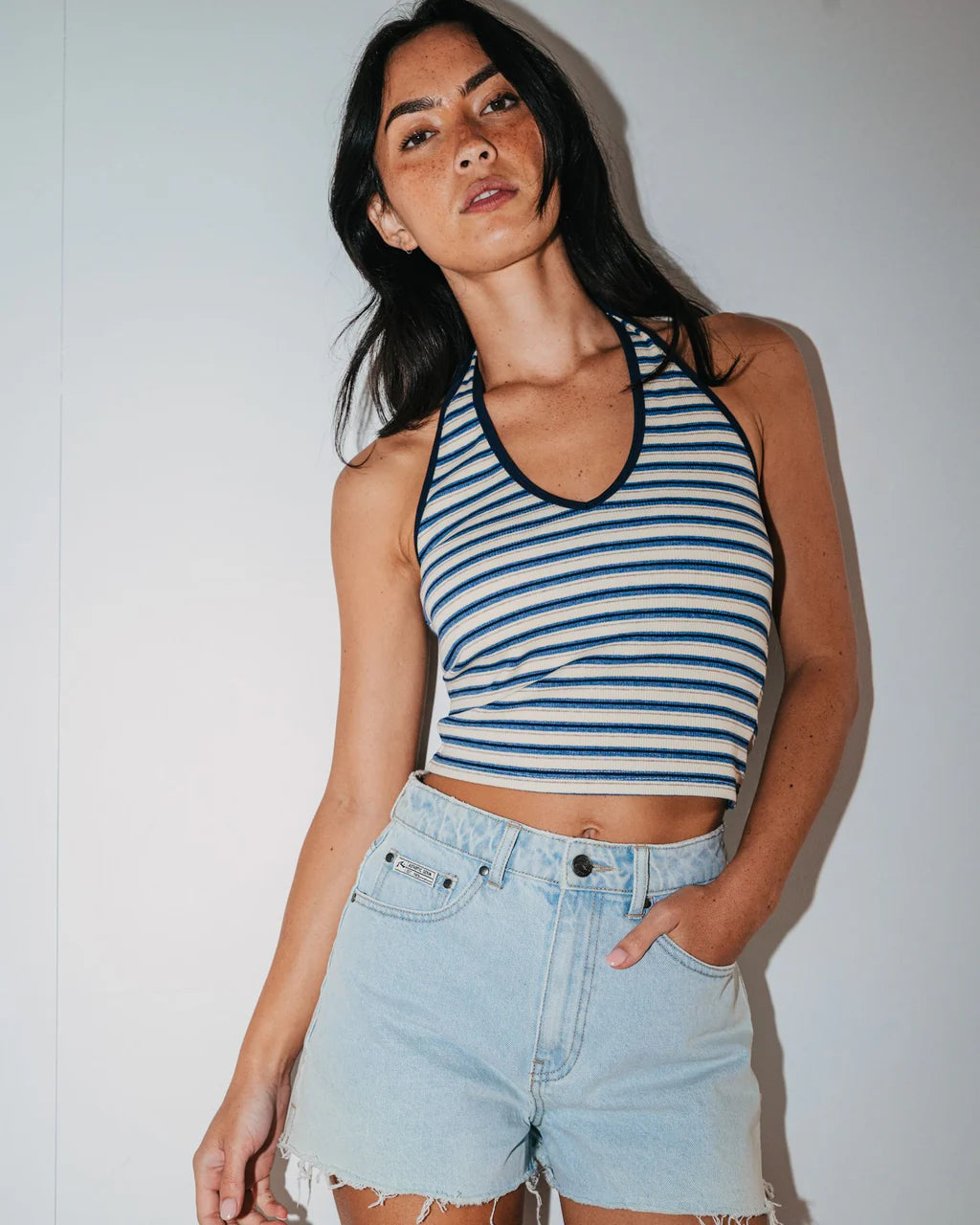 Rusty Penny Kick Flare Denim Short