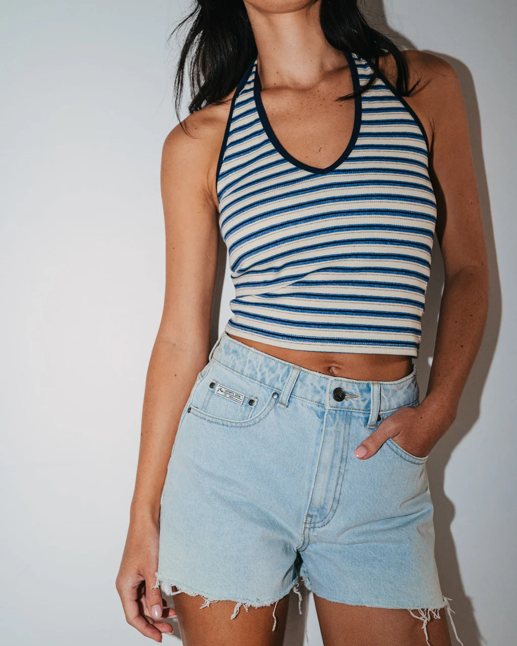 Rusty Penny Kick Flare Denim Short