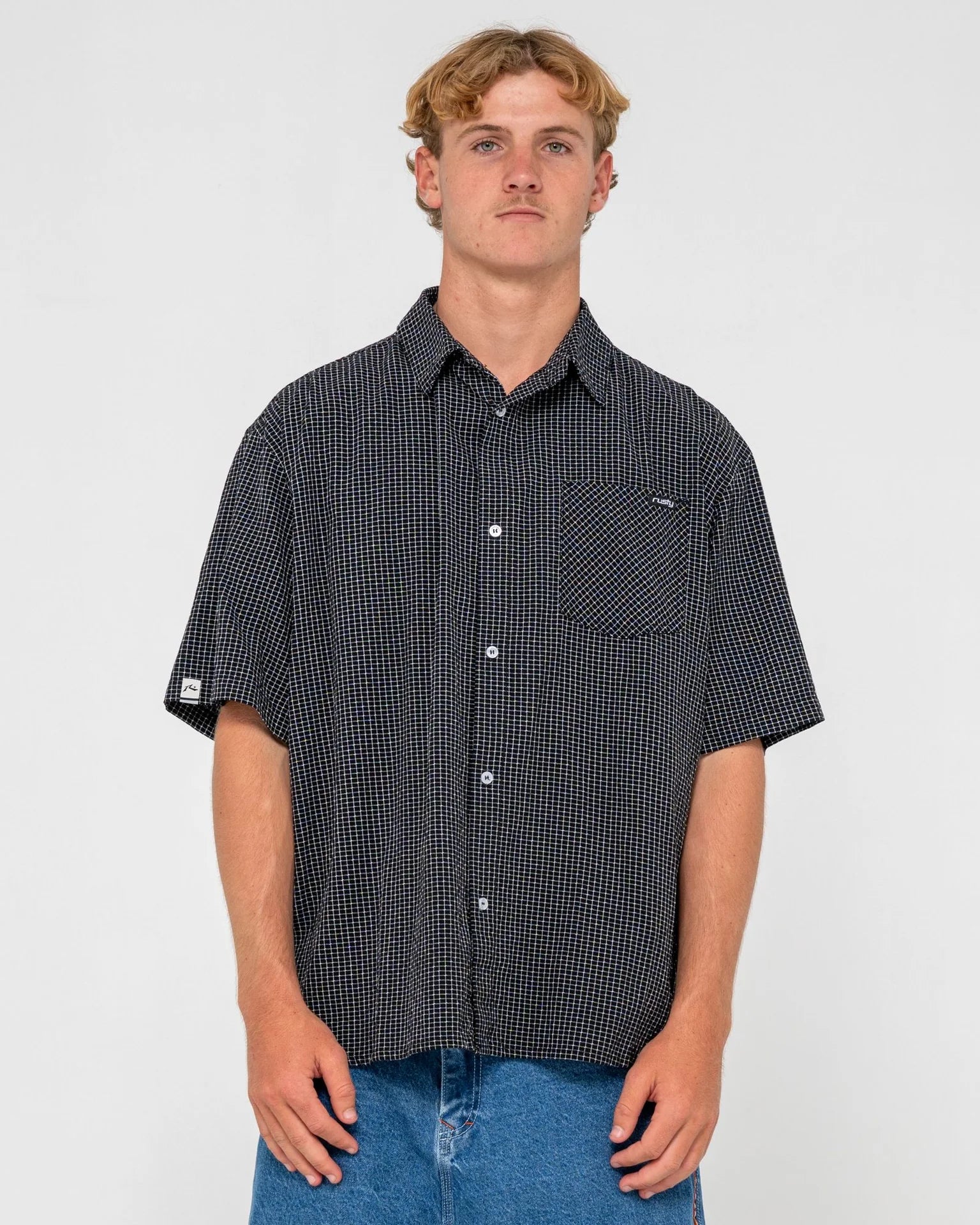 Rusty Acemo Check Short Sleeve Shirt