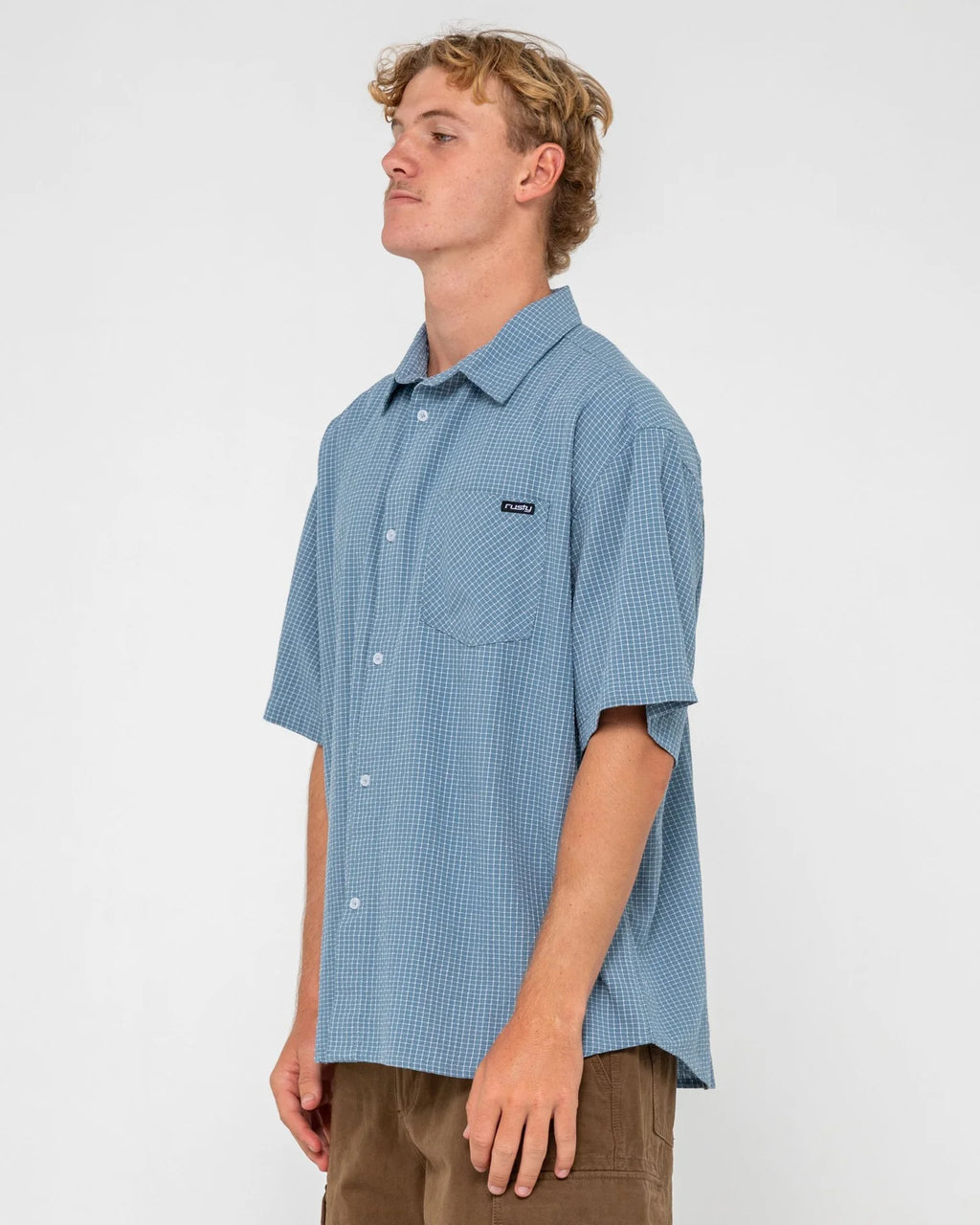Rusty Acemo Check Short Sleeve Shirt