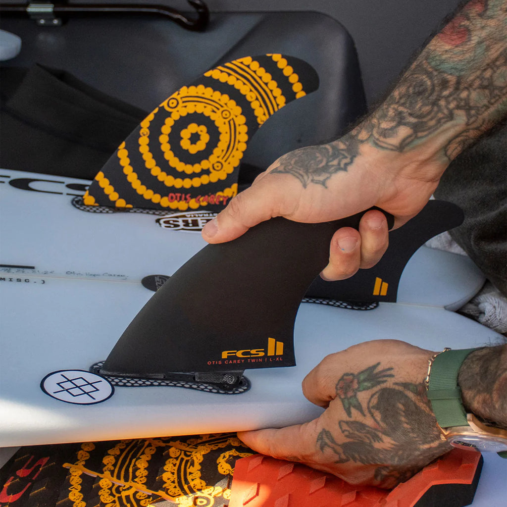FCS II Otis Carey Twin+1 PG Black L-XL  Fins