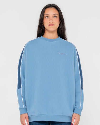 Rusty Two Timer Panelled Crew Fleece