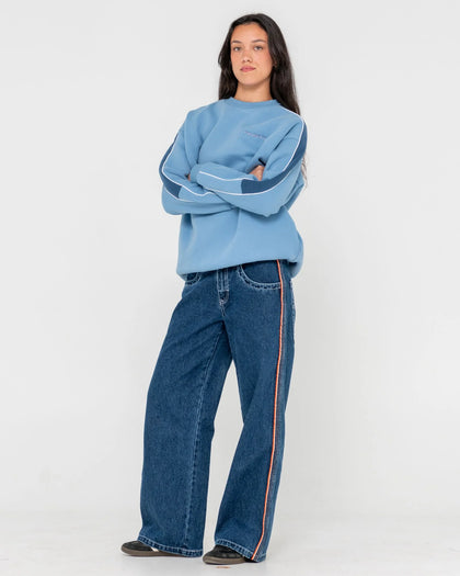 Rusty Two Timer Panelled Crew Fleece