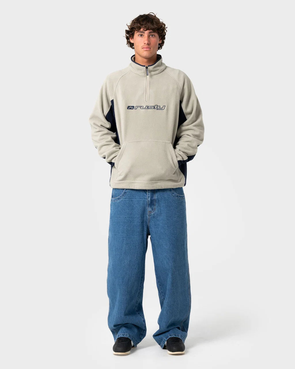 Rusty Blizzard Quarter Zip Polar Fleece