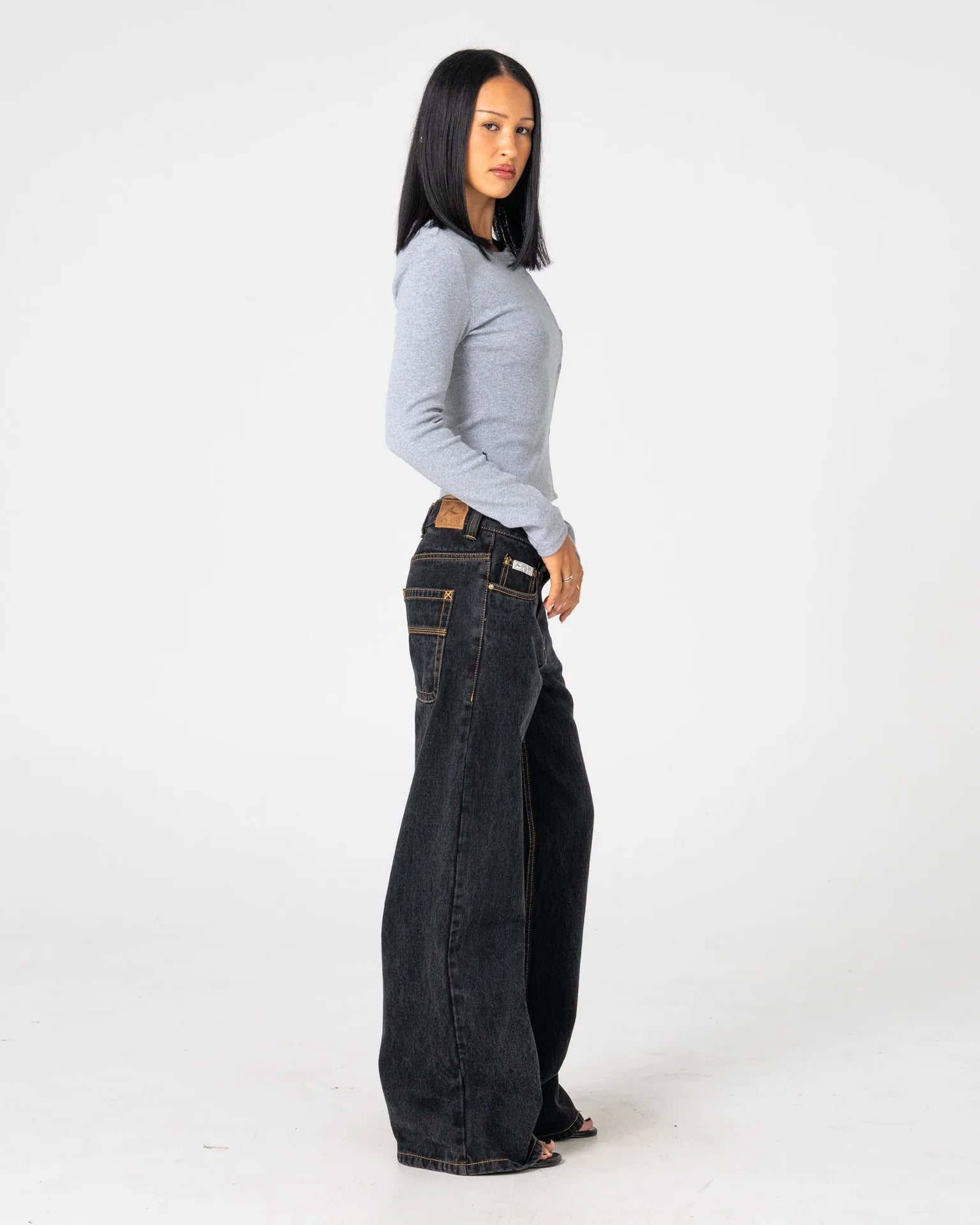 Rusty Wendy Wide Low Rise Jean