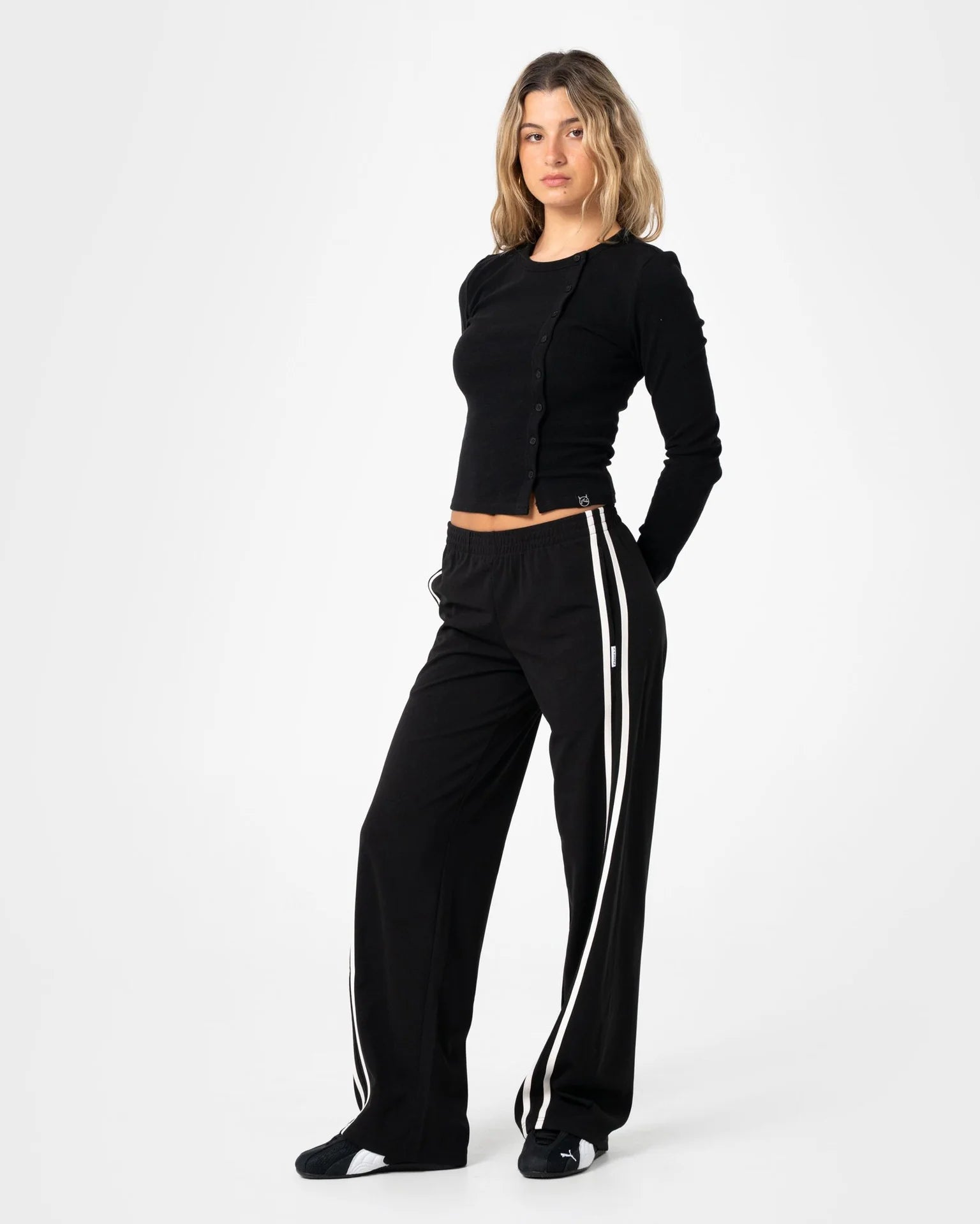 Rusty Bronson Side Stripe Low Rise Trackpant
