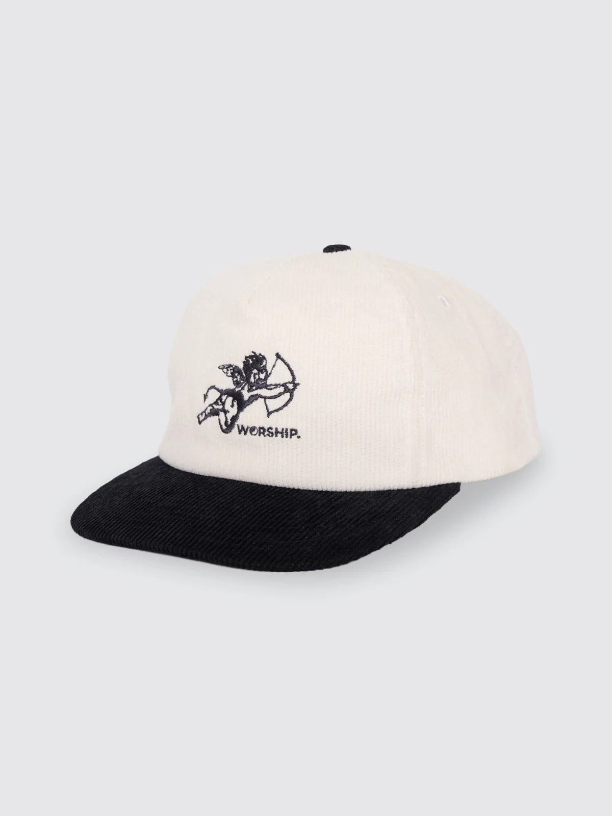 Worship Cherub Cord Hat - Cream/Black