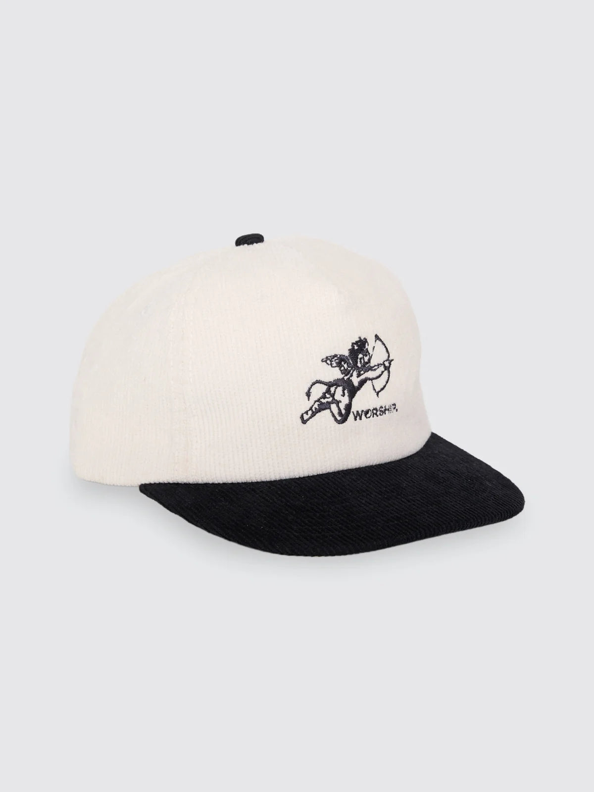 Worship Cherub Cord Hat - Cream/Black
