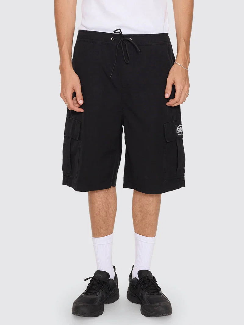 Worship Topper Elastic Cargo Short - Black