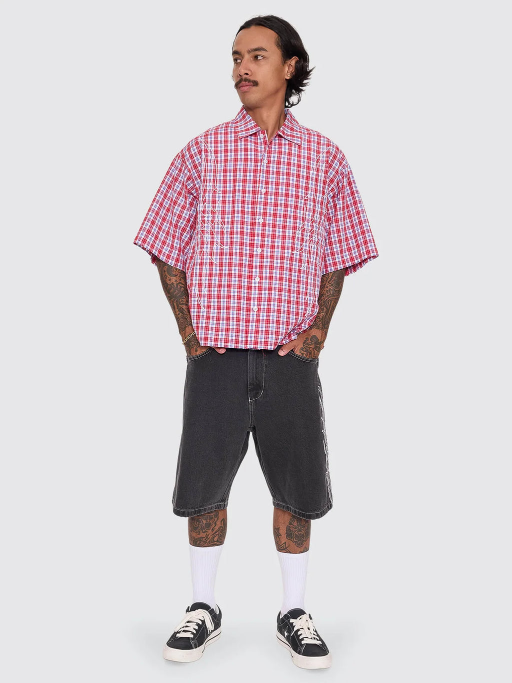 Worship Pitted Big Dawg Jean Short - Used Black