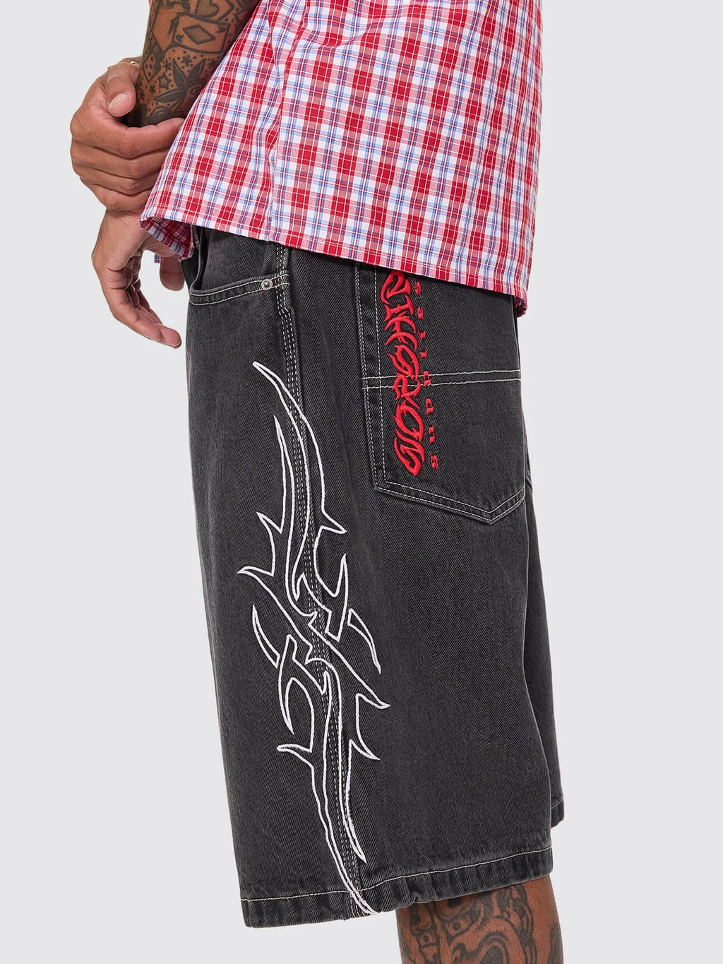 Worship Pitted Big Dawg Jean Short - Used Black
