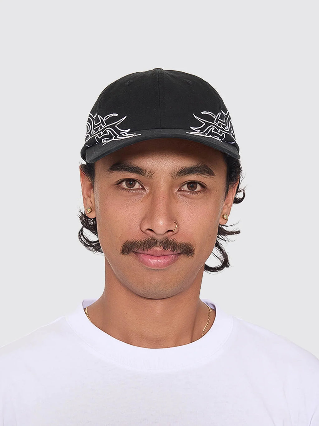 Worship Pitted 6 Panel Hat - Black