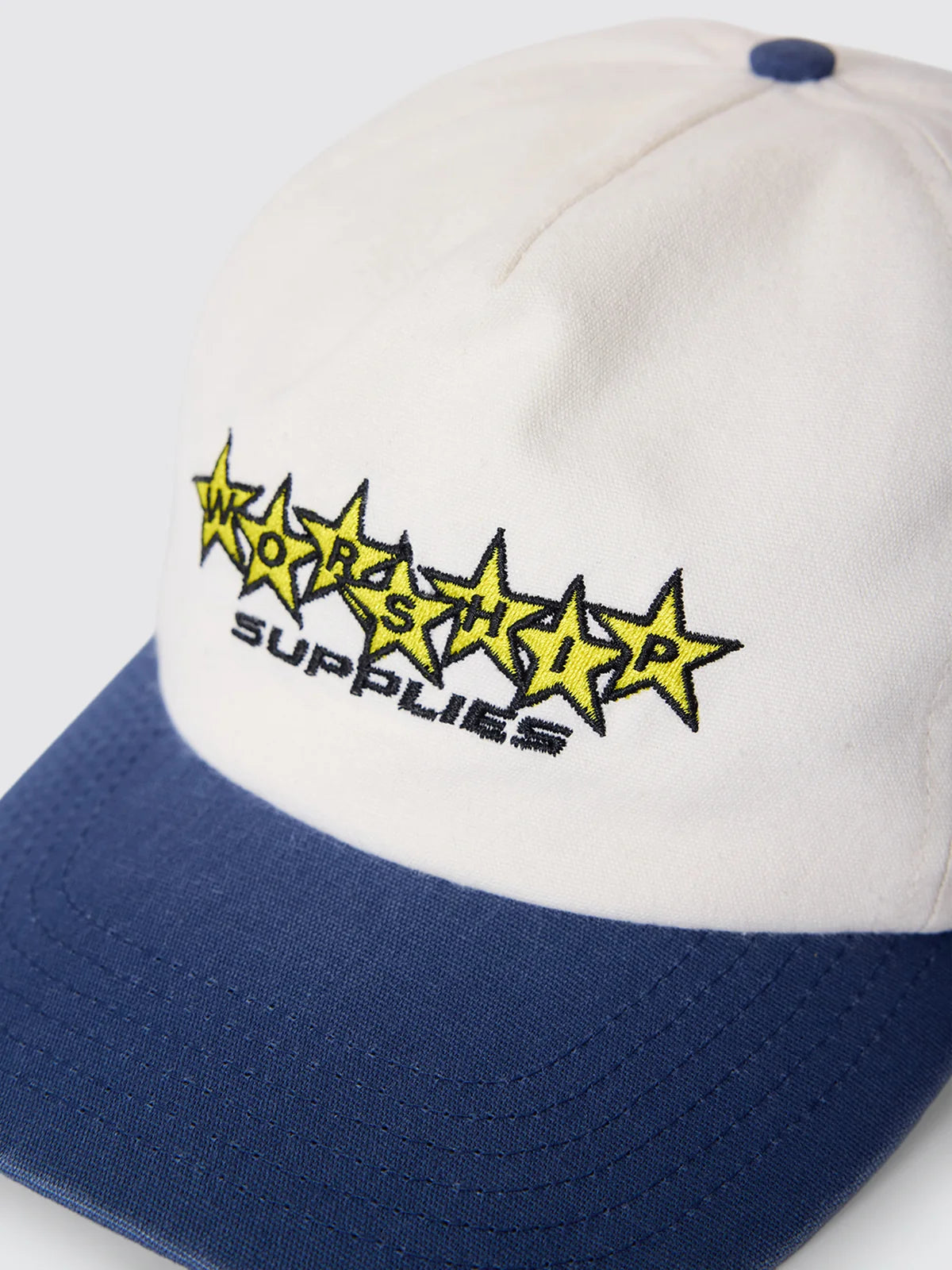 Worship Feeva 5 Panel Hat  Coconut - Blue