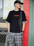 Worship Pitted Box Crop Layer Tee - Black