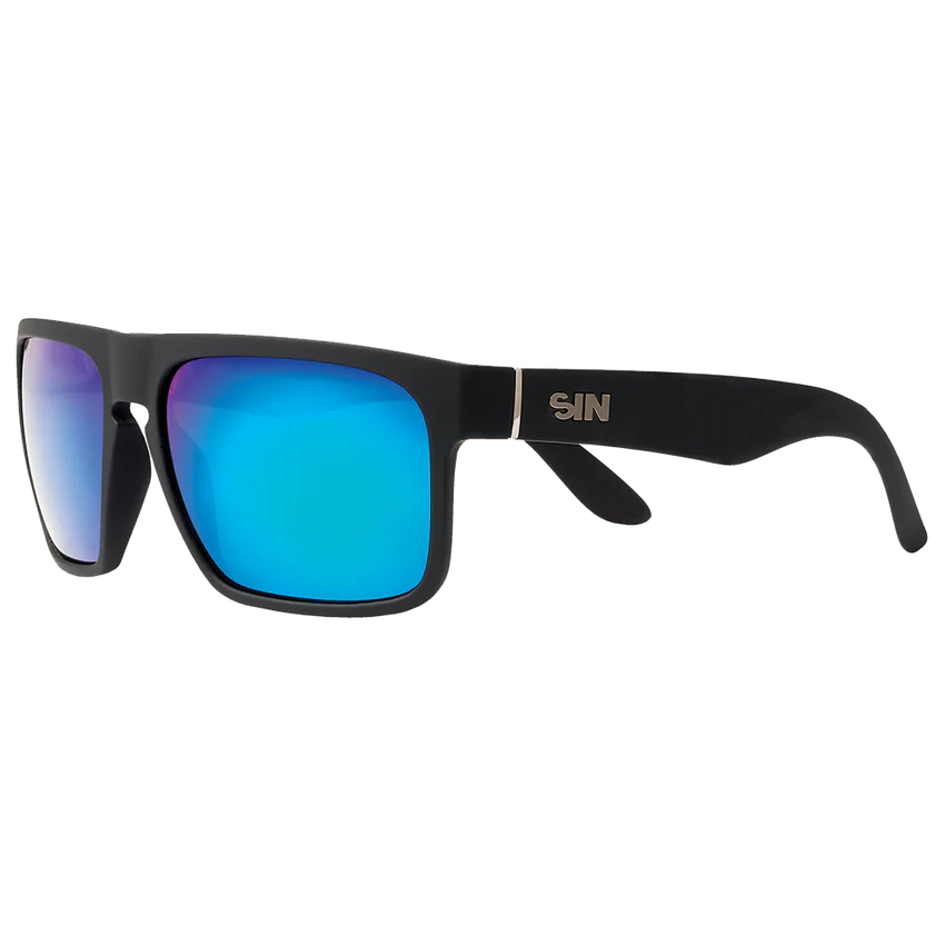 Sin Eyewear Peccant Rubber Raven Green Flash Polarised